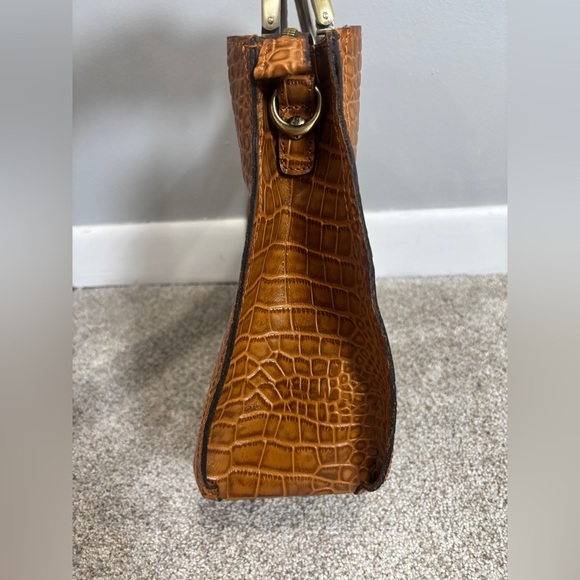 Patricia Nash Arenzano Leather Double Ring Shopper Designer Luxury Animal Print - Picture 7 of 15